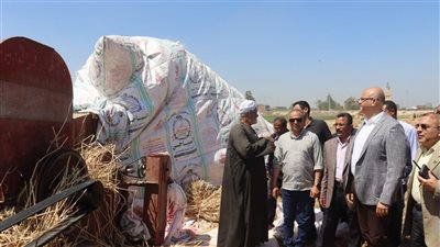 محافظ القليويبة: توريد 41365.906 طن من القمح بنسبة مئوية بلغت 86.1% 