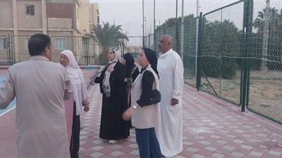 وكيل الشباب والرياضة بالسويس تجري جولة لمتابعة سير العمل بمركز شباب الجناين 