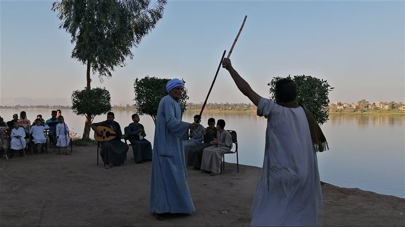 لعبة التحطيب في قنا