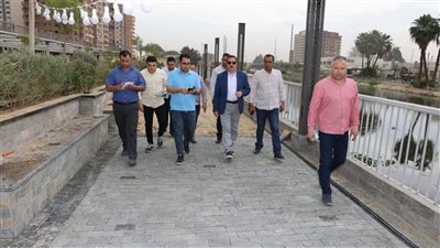 محافظ المنوفية يتفقد نسب تنفيذ بكورنيش شبين الكوم والممشى الجديد