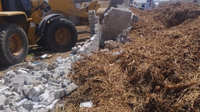 ضمن الموجة 26.. إزالة حالتي تعد على الأراضي الزراعية بجنوب بورسعيد