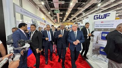 نائب وزير الاسكان يفتتح معرض المياه والصرف الصحي WATREX EXPO 