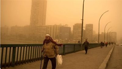 الأرصاد: عاصفه ترابية ورياح تضرب البلاد وتصل إلى القاهرة الكبرى 