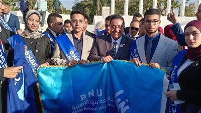 طلاب جامعة بنها الأهلية يشاركون في الملتقى الحواري لبناء الوعي