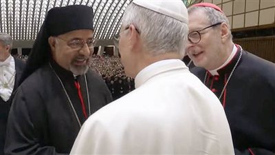 بابا الفاتيكان يستقبل بطريرك الأقباط الكاثوليك بمصر وأعضاء السينودس المقدس 