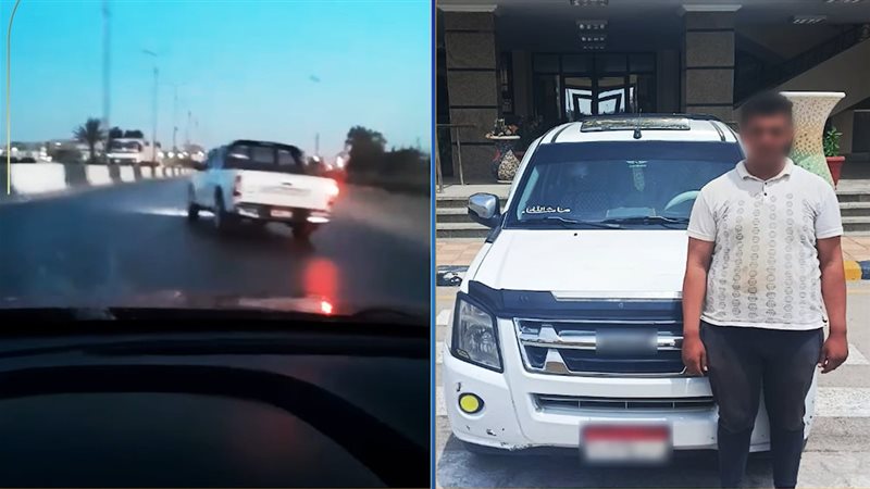 السائق والسيارة