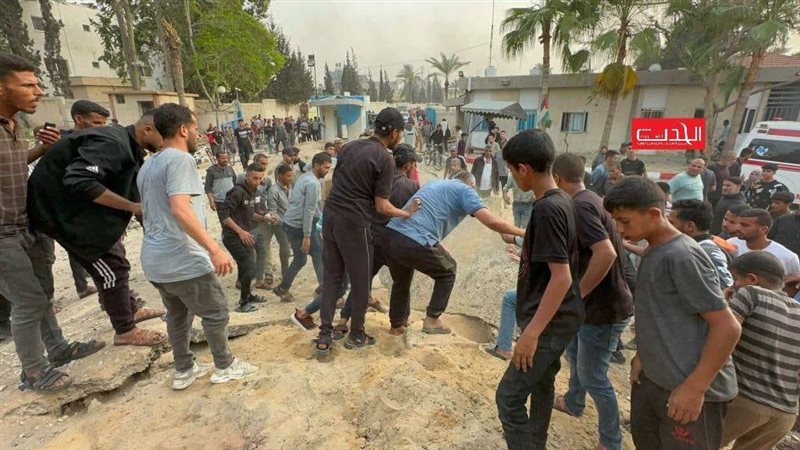 قصف المستشفى الأوروبي