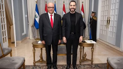 السفير المصري غير المقيم يقدم أوراق اعتماده إلى رئيس السلفادور