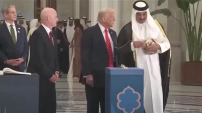  ترامب وأمير قطر