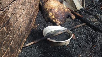 نفوق مواشي وطيور وتلف تبن وقمح.. حريق هائل يدمر محتويات 3 أحواش بسوهاج |صور