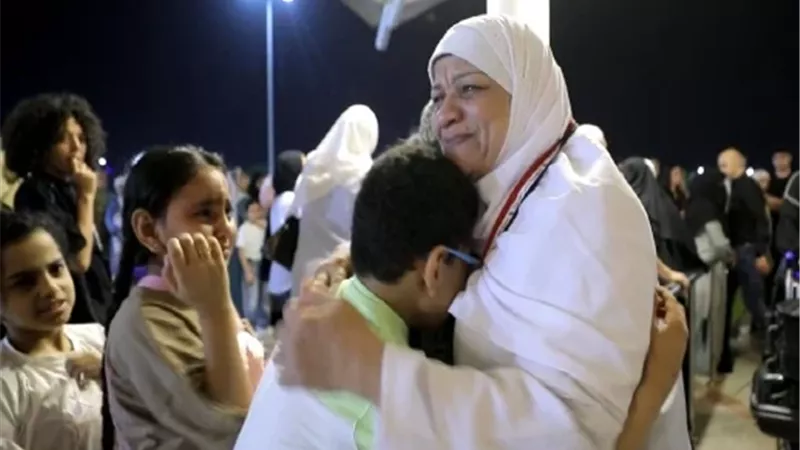 أول فوج من الحجاج