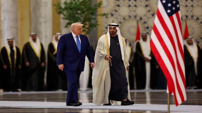 محمد بن زايد وترامب