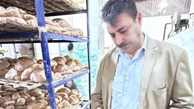 حملات تموينية مكبرة على المخابز البلدية بقرية شنوان بالمنوفية