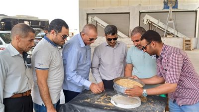 وكيل وزارة التموين في سوهاج يتفقد مطاحن وصوامع مدينة جرجا |صور