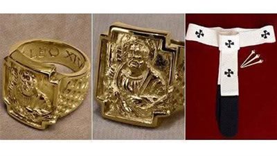 مكتب الاحتفالات الليتورجية ينشر صور خاتم الصياد لـ بابا الفاتيكان 